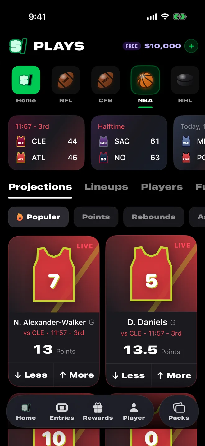 NBA player picks board