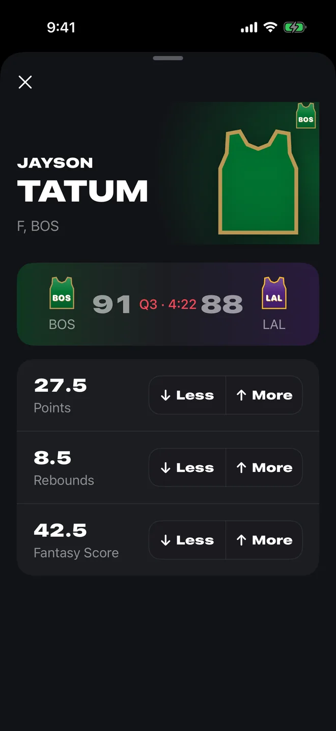 Player picks: More or Less on Jayson Tatum's points, rebounds and fantasy score